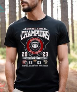 Georgia Bulldogs 2023 Orange Bowl Champs T Shirt