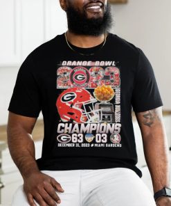 Georgia Bulldogs Champions The Capital One Orange Bowl 2023 Shirt