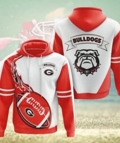 Georgia Bulldogs Fireball Heat 3D Hoodie College Gifts