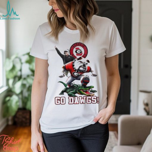 Georgia Bulldogs Football smart go dawgs mascot T shirt