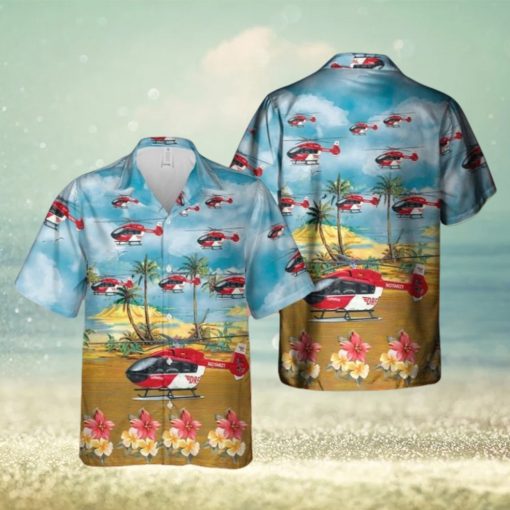 German Air Medical Services Helicopter 3 Hawaiian Shirt