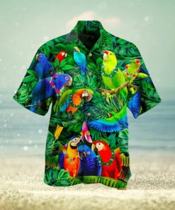 Get Now Awesome Parrots Tropical Green Hawaiian Shirts