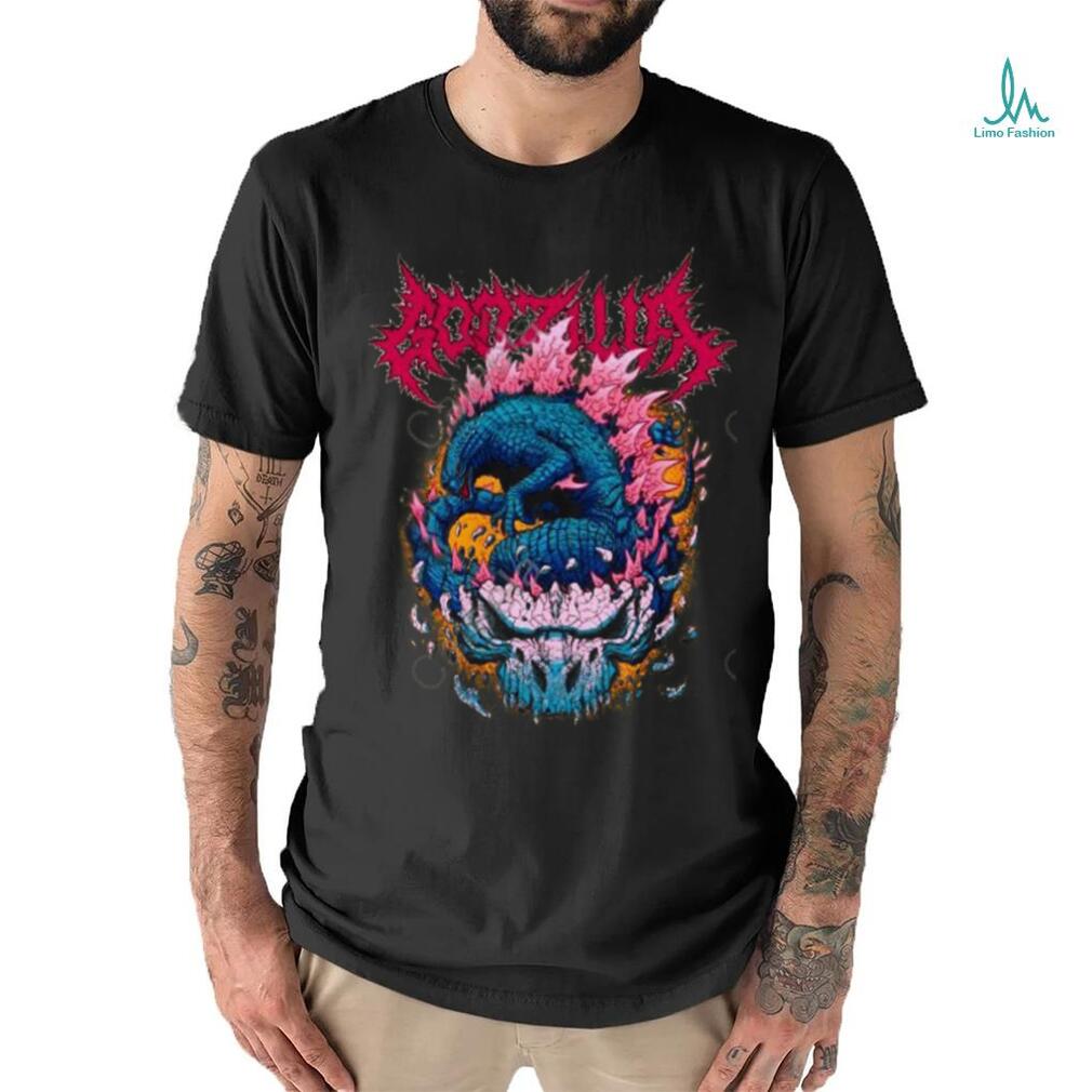 Ghostxghosttw G X K Godzilla Metalcropolis Long Sleeve T Shirt Ghostxghosttw G X K Godzilla Metalcropolis Long Sleeve T Shirt