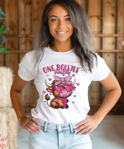 Glitter one boujee heifer valentine 2024 shirt