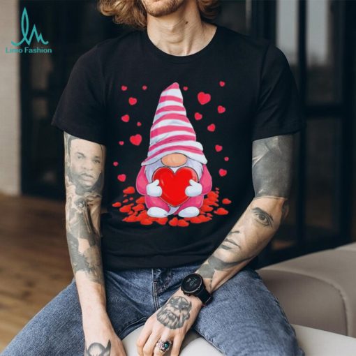 Gnomes Holding Hearts Men Women Couples Valentine’s Day Shirt