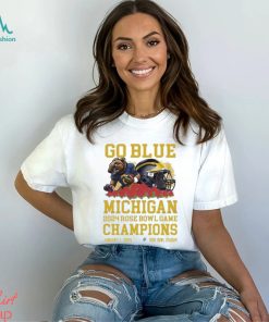 Go Blue Michigan Rose Bowl Game Champions Shirt