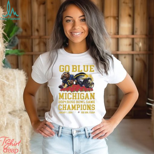 Go Blue Michigan Rose Bowl Game Champions Shirt