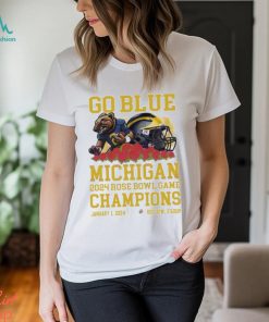 Go Blue Michigan Rose Bowl Game Champions Shirt