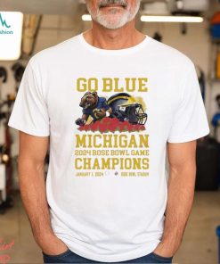 Go Blue Michigan Rose Bowl Game Champions Shirt
