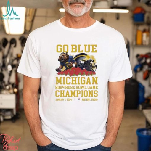 Go Blue Michigan Rose Bowl Game Champions Shirt