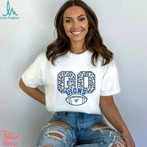 Go Detroit Lions Leopard Football Shirt