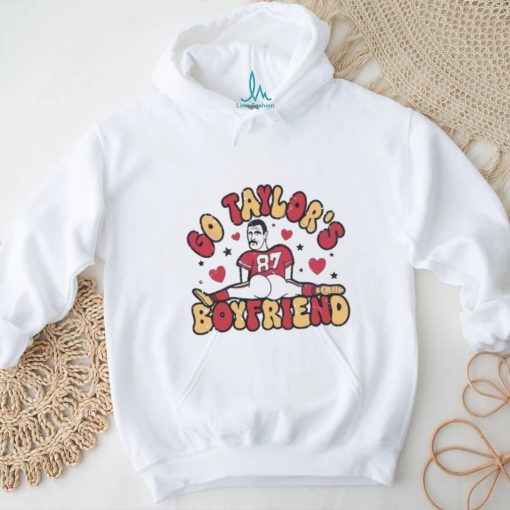 Go Taylors Boyfriend Travis Kelce 87 Hearts 2024 shirt