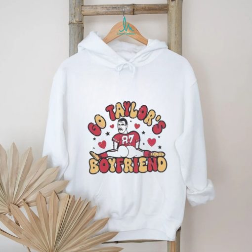 Go Taylors Boyfriend Travis Kelce 87 Hearts 2024 shirt