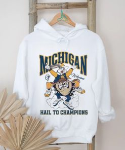 Go Wolverines Hail To Champions 2024 rabbit and lion shirt