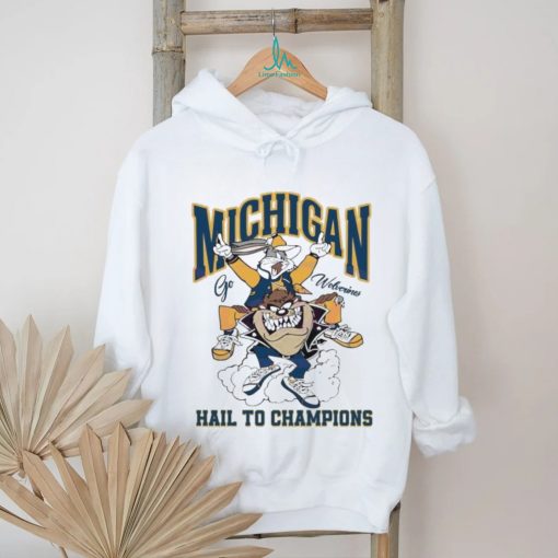 Go Wolverines Hail To Champions 2024 rabbit and lion shirt