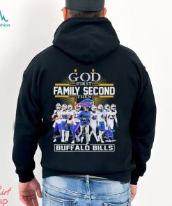 God First Family Second Then Buffalo Bills 2023 Playoff Signatures Shirt