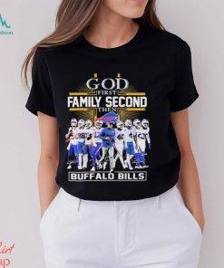 God First Family Second Then Buffalo Bills 2023 Playoff Signatures Shirt