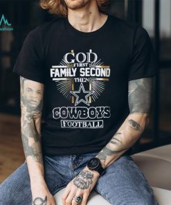 God First Family Second Then Football Graphic Tee
