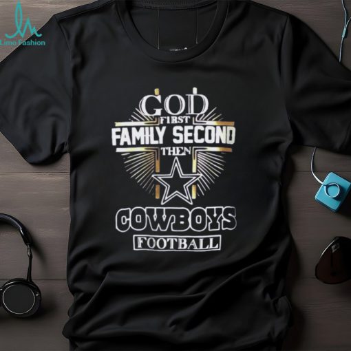 God First Family Second Then Football Graphic Tee