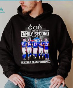 God first family second then Buffalo Bills football signatures shirt