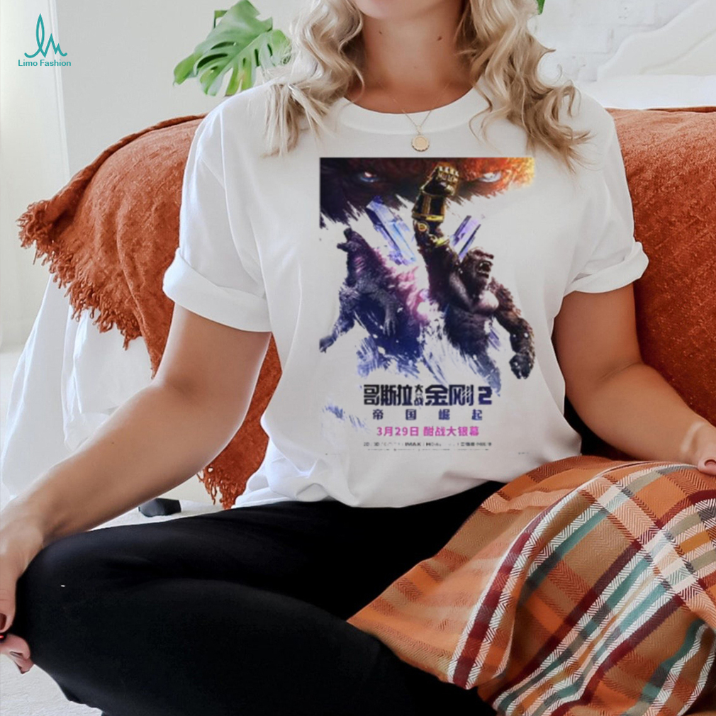 Godzilla x Kong The New Empire Chinese Poster Unisex T Shirt Godzilla x Kong The New Empire Chinese Poster Unisex T Shirt
