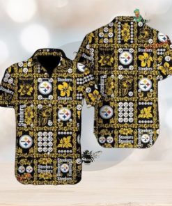 Golden Black Gomoku NFL Pittsburgh Steelers Hawaiian Shirt