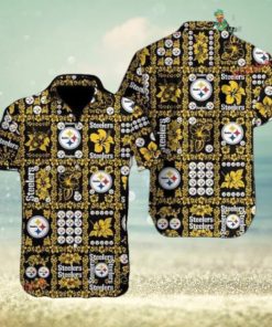 Golden Black Gomoku NFL Pittsburgh Steelers Hawaiian Shirt