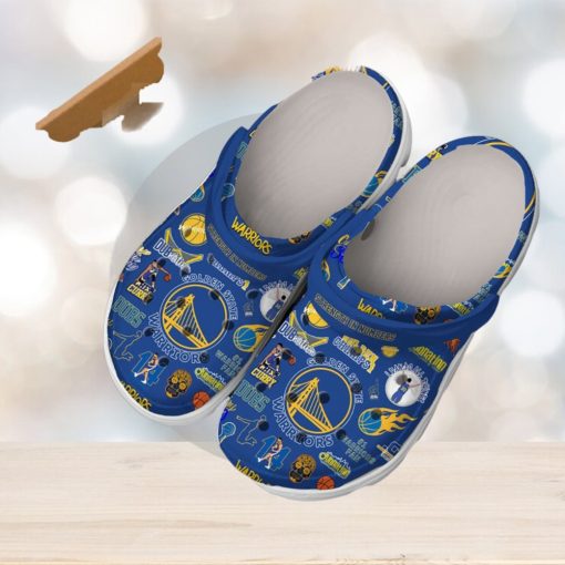 Golden State Warriors Champs Blue Design Crocs Clogs