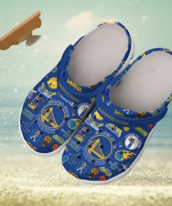 Golden State Warriors Champs Blue Design Crocs Clogs