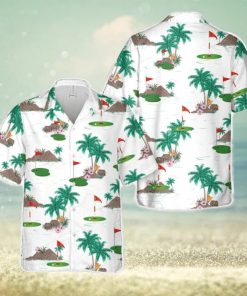 Golf Hole With Flag Hawaiian Shirt Vintage Gift