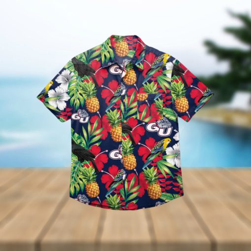 Gonzaga Bulldogs Floral Hawaiian Shirt