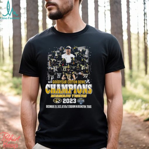 Goodyear Cotton Bowl Champions 2023 Missouri Tigers December 29 2023 At At T Stadium In Arlington Texas T Shirt