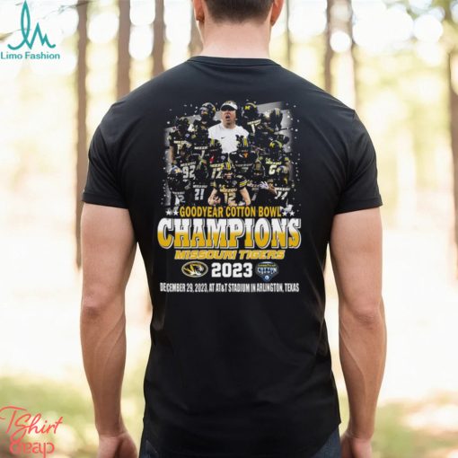 Goodyear Cotton Bowl Champions 2023 Missouri Tigers December 29 2023 At At T Stadium In Arlington Texas T Shirt