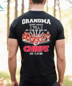 Grandma Doesn’t Usually yell but when she does her Kansas City Chiefs are playing Super Bowl LVII Shirt