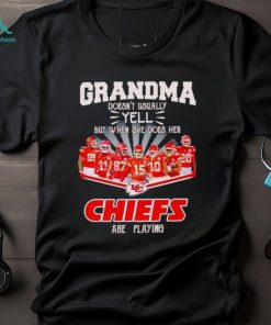 Grandma doesn’t usually yell but when she does her Chiefs are playing shirt