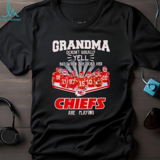 Grandma doesn’t usually yell but when she does her Chiefs are playing shirt