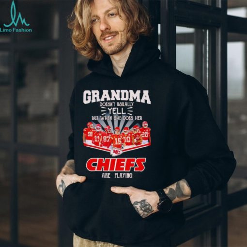 Grandma doesn’t usually yell but when she does her Chiefs are playing shirt