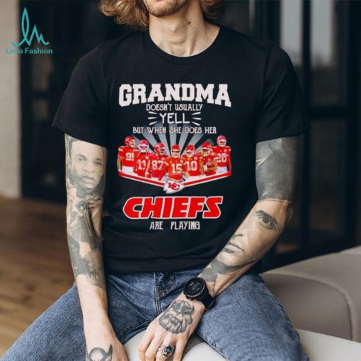 Grandma doesn’t usually yell but when she does her Chiefs are playing shirt