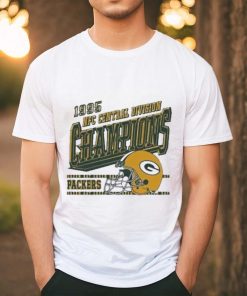 Green Bay Packers 1995 Nfc Central Division Champions Helmet T Shirt