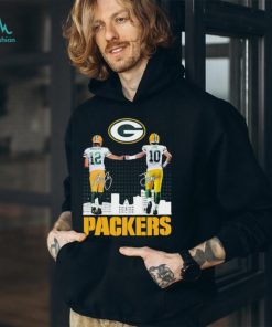 Green Bay Packers Aaron Rodgers And Jordan Love Signatures Shirt