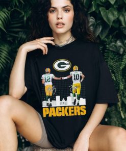 Green Bay Packers Aaron Rodgers And Jordan Love Signatures Shirt