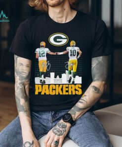 Green Bay Packers Aaron Rodgers And Jordan Love Signatures Shirt