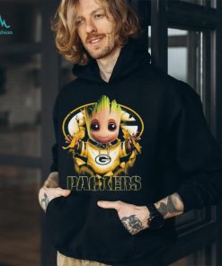 Green Bay Packers Baby Groot Blood Inside Me Shirt