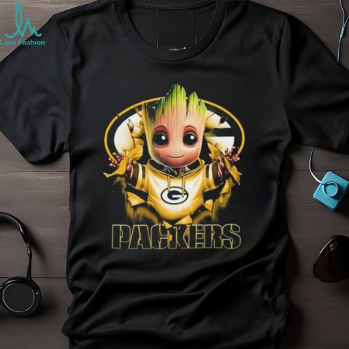 Green Bay Packers Baby Groot Blood Inside Me Shirt