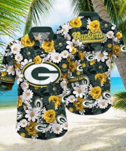 Green Bay Packers Flower NFL Hawaii Shirt Summer Football Shirts Style Gift