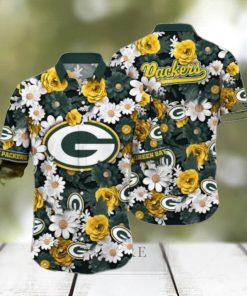 Green Bay Packers Flower NFL Hawaii Shirt Summer Football Shirts Style Gift