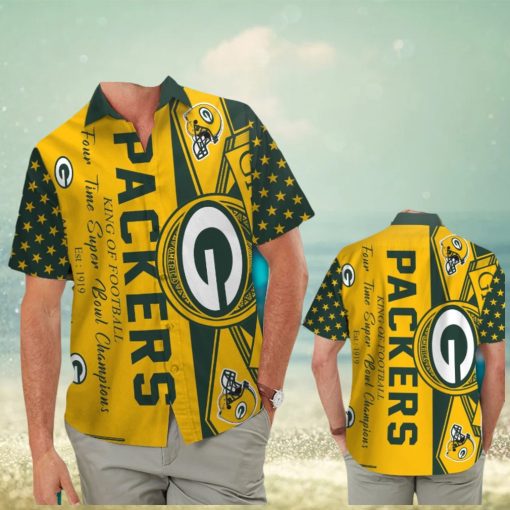 Green Bay Packers Hawaiian Tropical Design Shirt Exclusive Collection