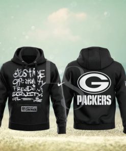 Green Bay Packers NFL Justice Opportunity Equity Freedom Hoodie 3D