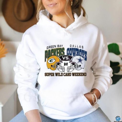 Green Bay Packers Vs Dallas Cowboys Super Wild Card 2024 Helmet Shirt