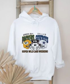 Green Bay Packers Vs Dallas Cowboys Super Wild Card 2024 Helmet Shirt